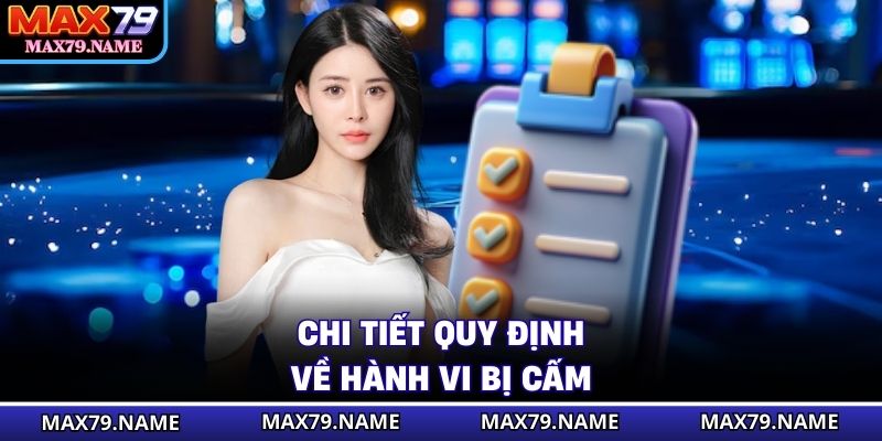 Chi tiết quy định về hành vi bị cấm